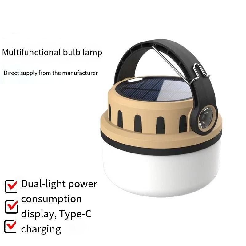 New Style Rechargeable Lithium Battery Tent Light, Multifunctional Handheld Camping Lamp, Retro Outdoor Camping Light, Ambient Light for Camping Hiking Picnic