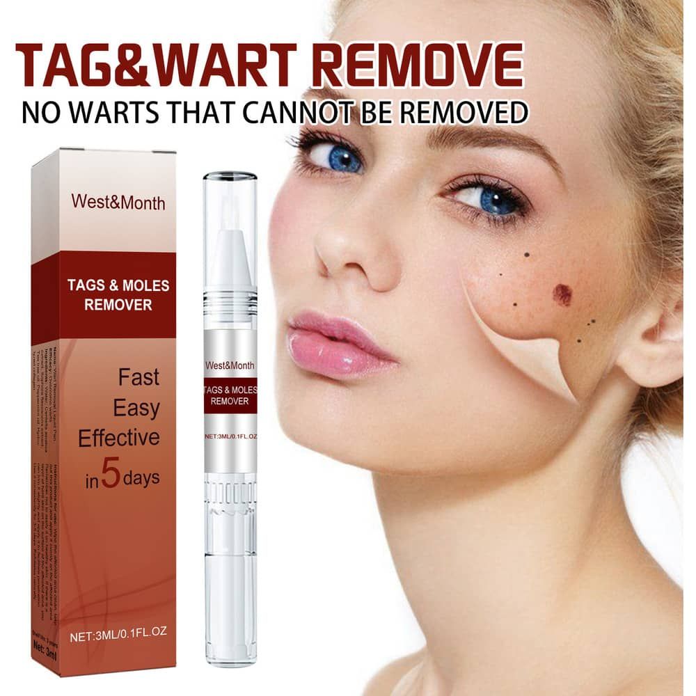 West&Month Wart Remover Convenient Skin Tag Removal Liquid Pen Mole Wart Remover Equipment Micro Skin Tag Removal Tool Easy To Clean Skin Care Tool
