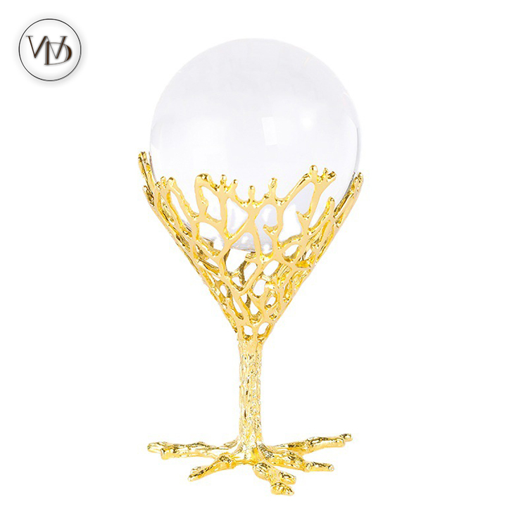 Wholesale Modern Accessories Pieces Items Handmade Crystal Ball Creative Sculpture Tabletop Home Decoration