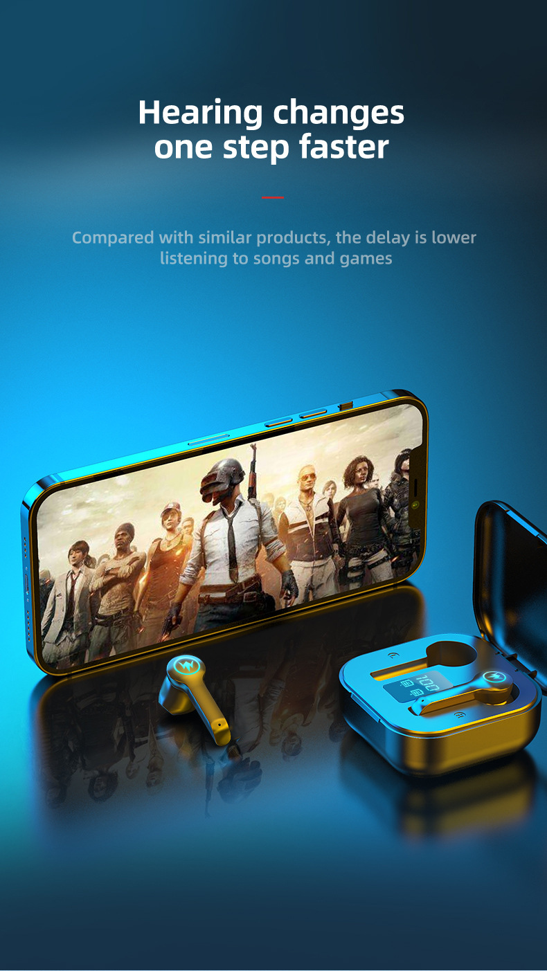 L10 TWS Wireless Bluetooth 5.0 Earphones Intelligent Breathing Light Touch Voice LED Power Display bluetooth earpod