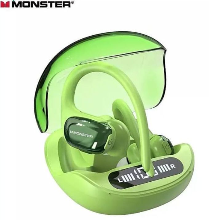 Monster Clear Talk ear hook TWS Earphones BT5.3 Wireless Headphones ENC Noise Reduction hang ear Waterproof Headsets