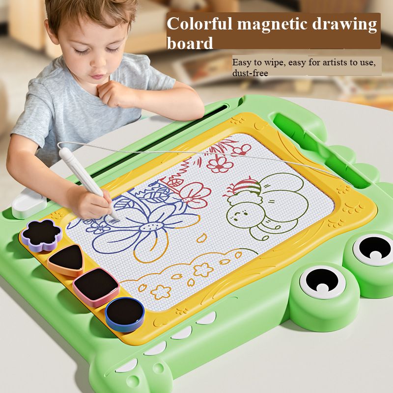 Children’s Colorful Erasable Magnetic Drawing Board, Toddler Graffiti Writing Board, Home Kindergarten Baby Handwriting Toy, Safe Non-Toxic Magnetic Doodle Board for Boys