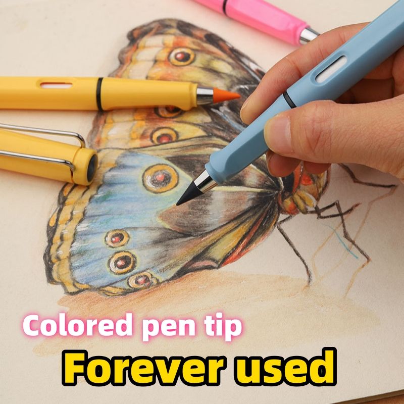 Colored pencil, no ink, no sharpening, eternal upright posture, pencil for drawing and writing, erasable and not easily broken CRRSHOOP free shipping colored pen 