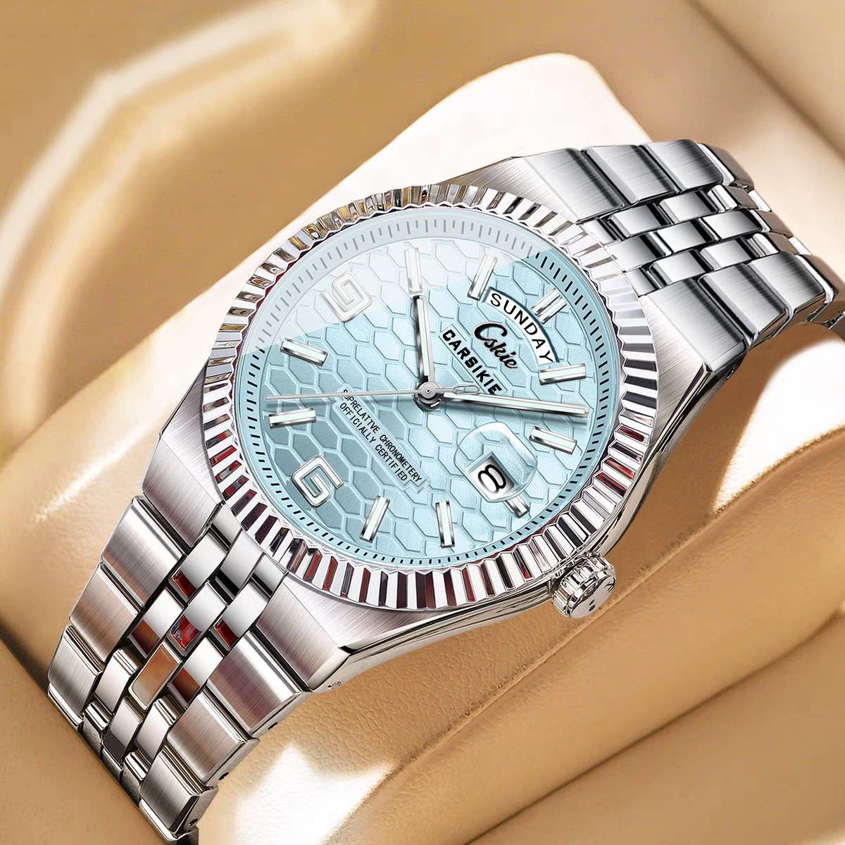 Trendy Fashion Men’s Business Quartz Watch, Precise Quartz Movement, 30M Daily Water Resistant Analog Wristwatch, Classic Casual Timepiece for Office Work, Business Occasion and Daily Male Wearing.