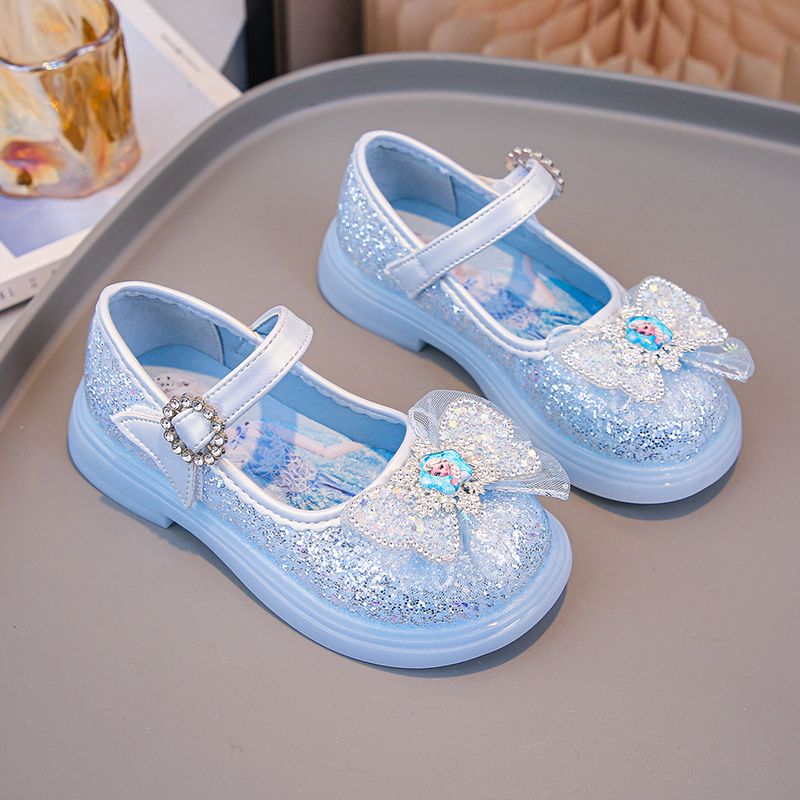 L25-3 Glowing Light Princess Shoes Pump Loafers Dress Shoes For Kids Children Girls Baby Soft Comfortable Casual Party Footwear