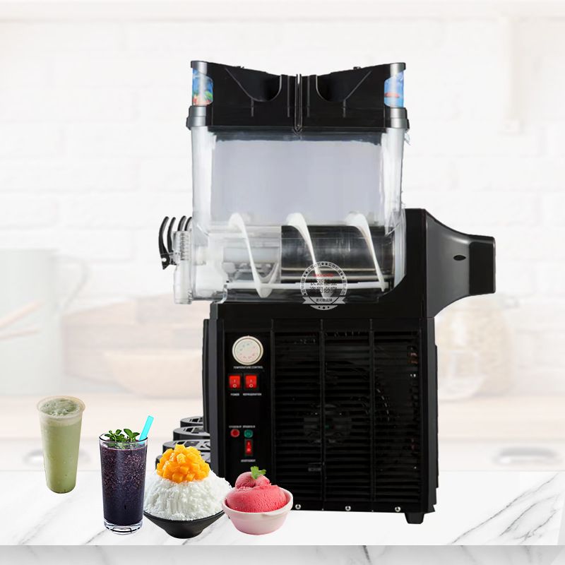 Snow melting machine commercial single cylinder smoothie machine slush machine large capacity multi-function mini cold drink machine smoothie slush machine