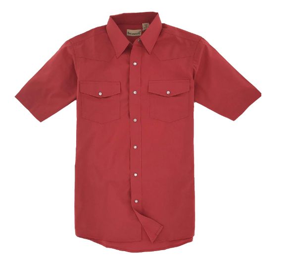 Jack & Jones Men's Short Sleeve Solid Western Western Shirt Short Sleeve 
