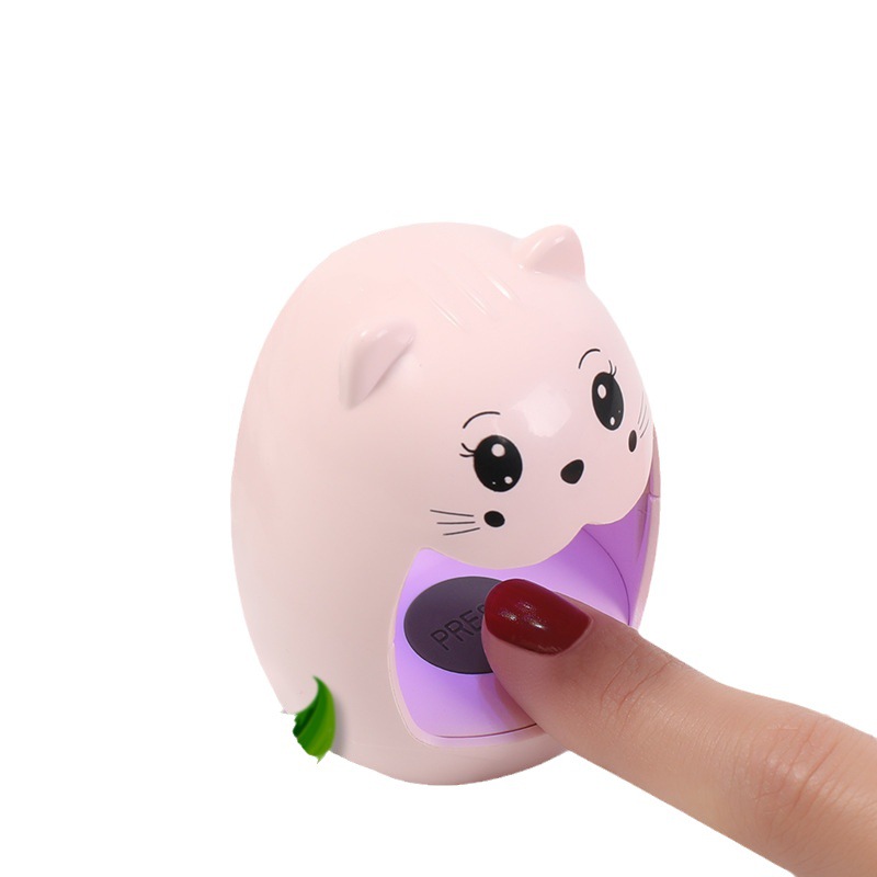MINI 6W USB UV LED Nail Dryer Lamp Nail Art Manicure Tools Pink Egg Cat Design Fast Dry Curing Nail Machine for Gel Polish