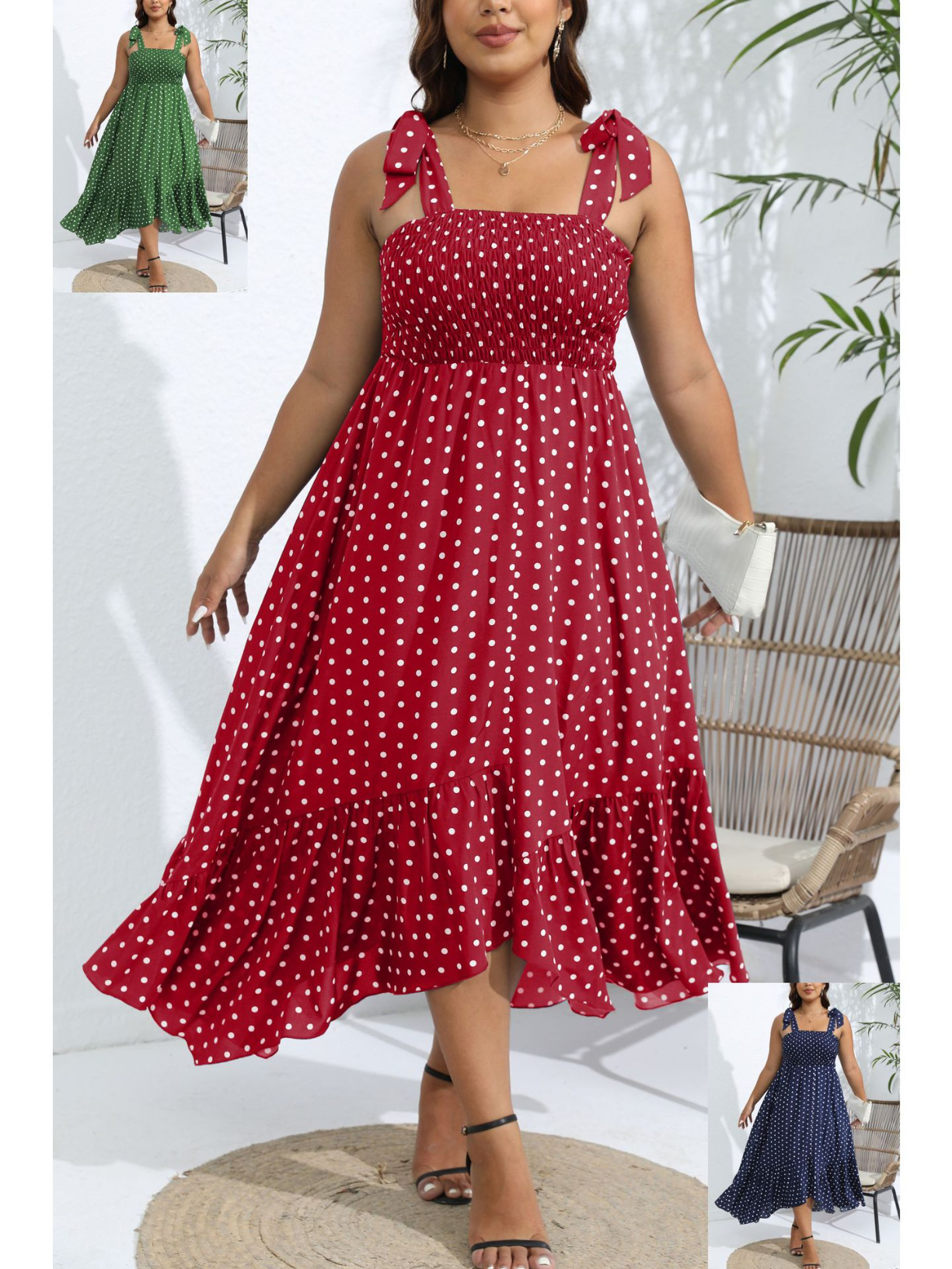 0009W Women Loose Sleeveless Dress Plus-Size Dress