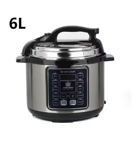 6L Multifunctional Electric Pressure Cooker Digital LED Display Non-Stick Coated Inner Pot Commercial Rice Cooking 10 IN 1 1050W - MES6817