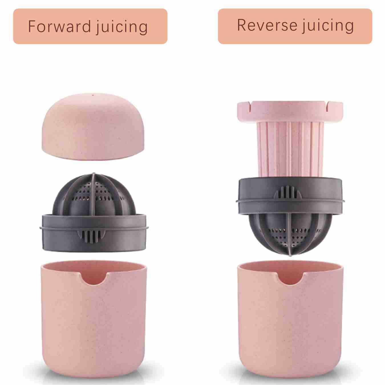 Manual Juicing Cup Wheat Straw Juicer Mini Portable Juicer Orange Lemon Juicer