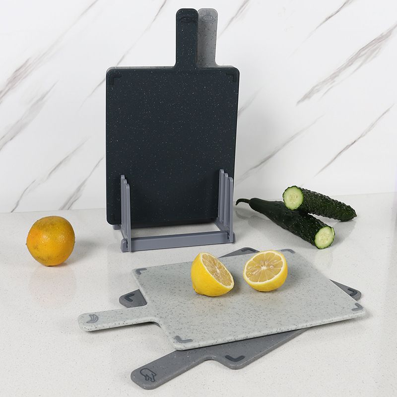 KM-7037 Design Kitchen Tools Durable PP Wheat Straw Plastic Chopping Board Set