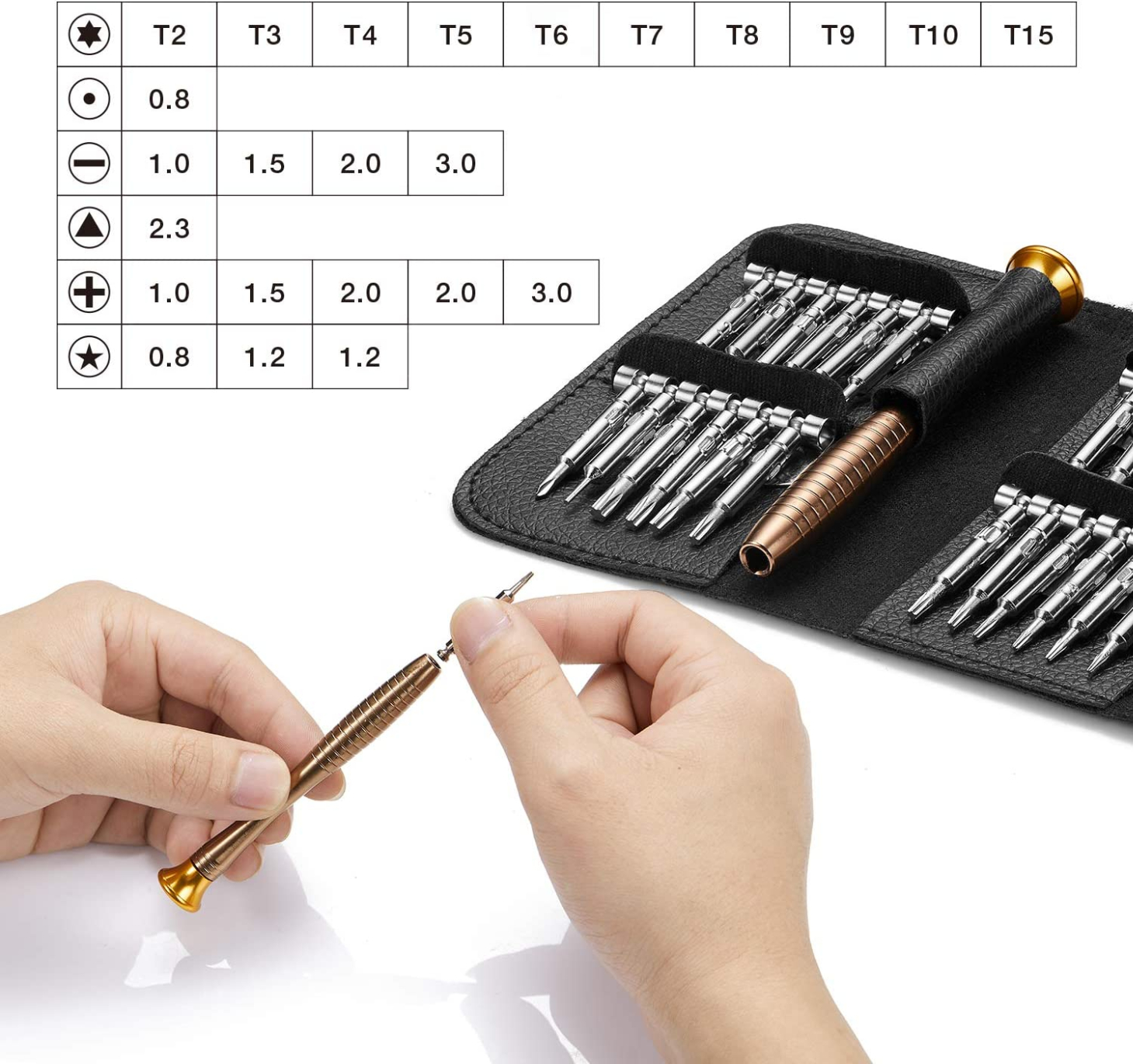 WELLHOME 25 in 1 Precision Magnetic Screwdriver Set, Professional Repair Tools Kit with Portable, Screw Driver Set for iPhones, Computer, PC, Tablet, Smartphone and Other Electronices etc