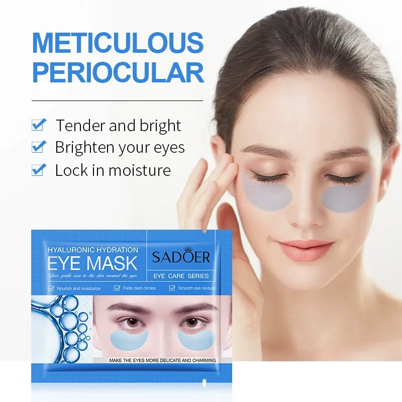 SADOER Seaweed Smoothing Eye Mask, 1 Pair Nourishing & Moisturizing Under Eye Patches, 4 Options Available for Dark Circles, Puffiness, Fine Lines & Hydration, Gentle Eye Care Sheets for Daily Use
