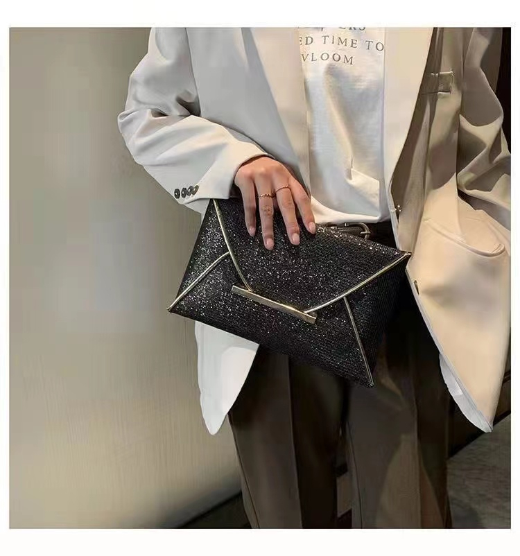 Women's Clutch Bags Fashion bright diamond Square Bag 