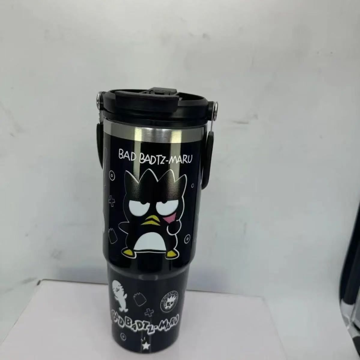 Sanrio new thermal cup, large capacity, high-end appearance, ice boss cup, stainless steel straw, 2025 water cup for girls06#