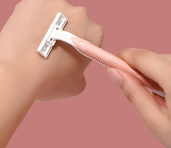 3 pcs Safety Razor 2-Blades Female Shaving Razor  manual women's razor private parts underarm armpit hair plastic razor