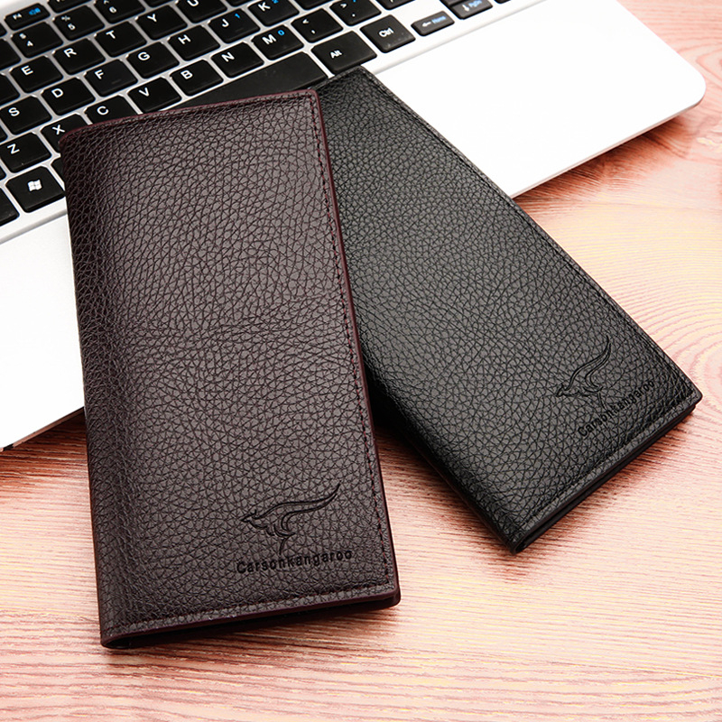 889 Men's Fashion Casual Soft Leather Long Multi-card Wallet