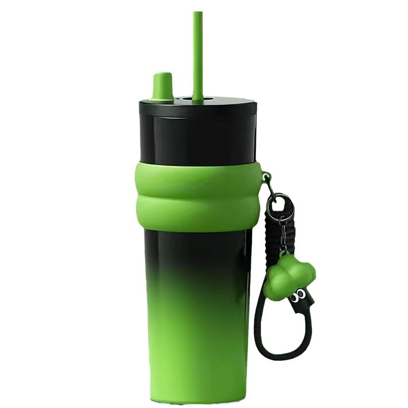 Vacuum Flask Vacuum Bottle Vacuum Thermos Vacuum Cup Big Mac Insulated Cup 316 Stainless Steel Coffee New Ice King Cup Straw Water Cup Large Capacity