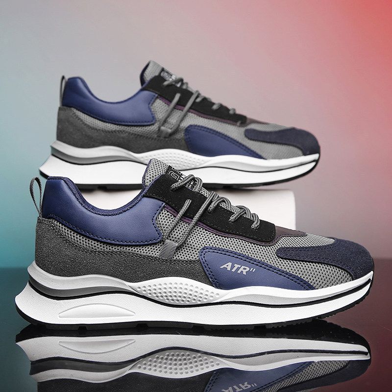 New men's shoes front lace-up breathable casual shoes Foreign trade men's running shoes Fashion shoes Korean version shoes men zm113-30