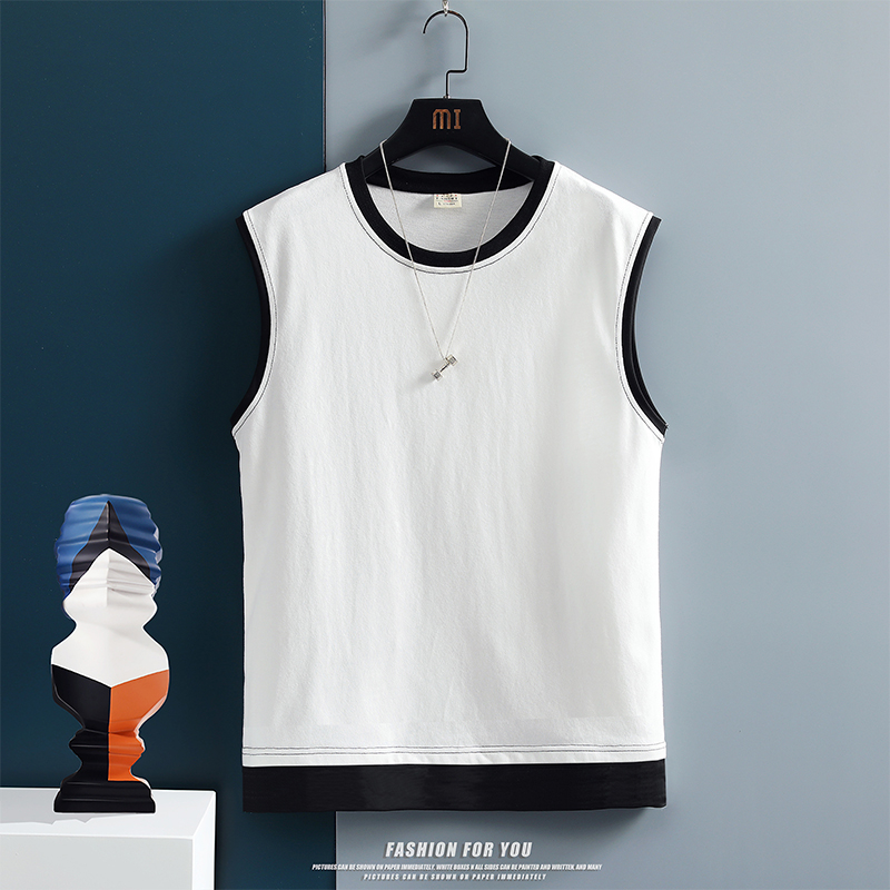 Mens Tank Top Cotton Casual Sleeveless Tshirt for Men Bodybuilding Bottoming Undershirts 2129