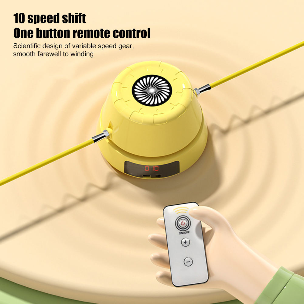 2828 Smart Automatic Electric Skipping Machine Multi-person Fitness Intelligent Rope Electronic Adjuster Counting Jump Rope Machine