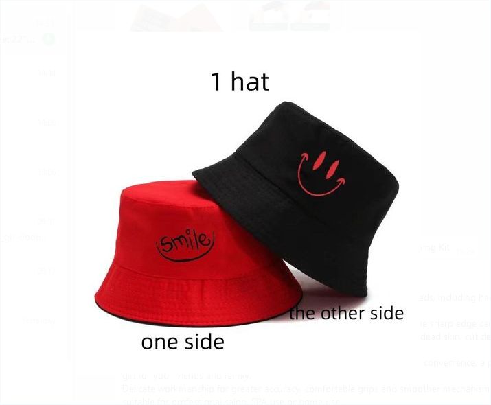 Genetic 2-in-1 Unisex Bucket Hat Fisherman Fashion -Red /Black