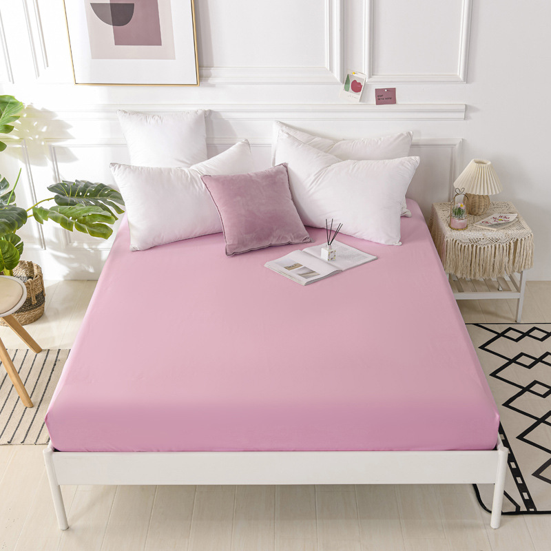 JM004 Mattress Protector Waterproof Mattress Cover Twin Size Bed Protector Washable Soft Terry Cotton Surface for Kids Pets Adults 25cm Fitted Sheet Deep Pocket