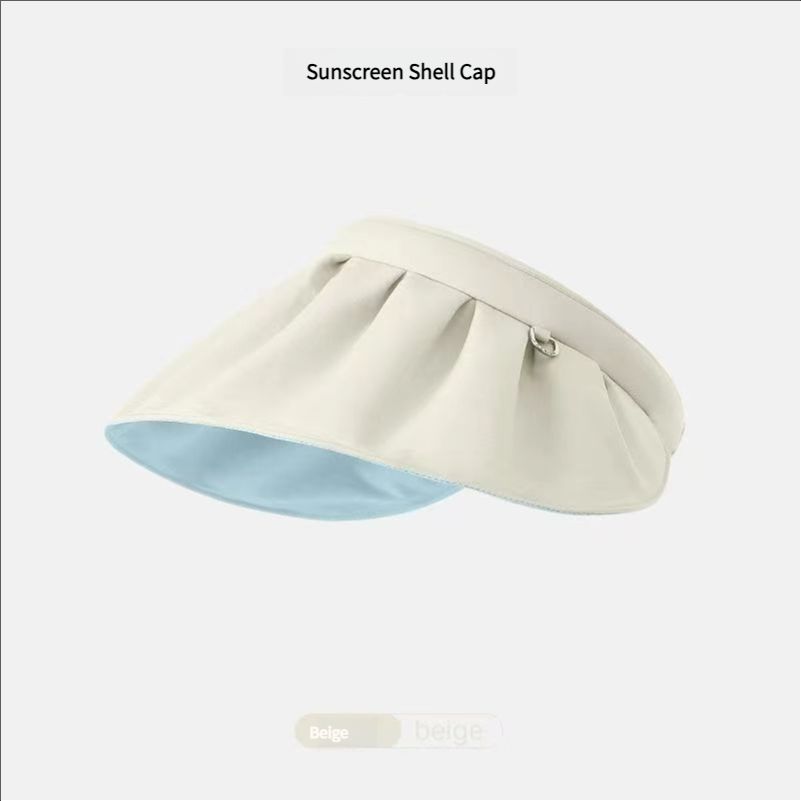 Summer sun hat Korean version UV resistant large brim cycling sun hat empty top sun hat women's hat