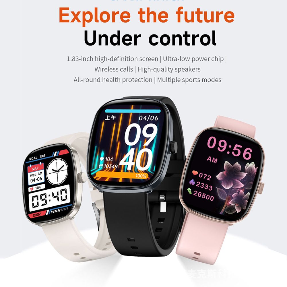 2026 New T99Max Smart Watch, HD Full Touch Large Screen Smart Wristwatch, Bluetooth Call Real-Time Heart Rate Blood Oxygen Monitor, Multifunction Sports Fitness Tracker with Sleep Monitor Message Reminder for Men Women