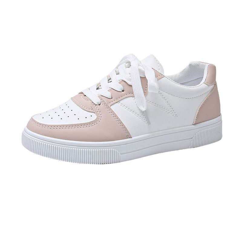 Little white shoes women 2025 spring new ins street fashion shoes shallow mouth breathable Korean version of student leisure sports shoes2