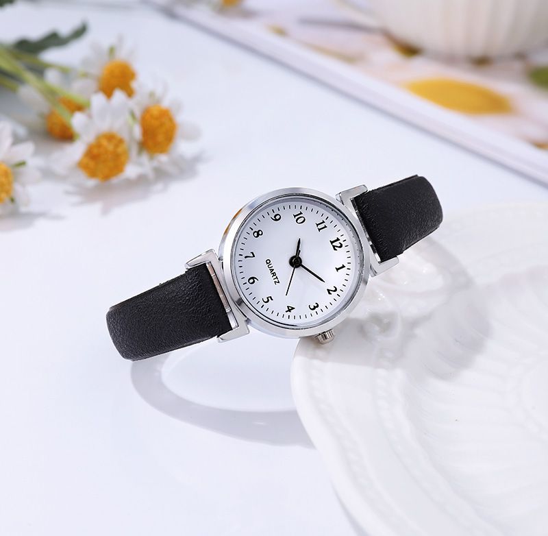 Women's Fine Watch with simple quartz belt Student Watch PD696