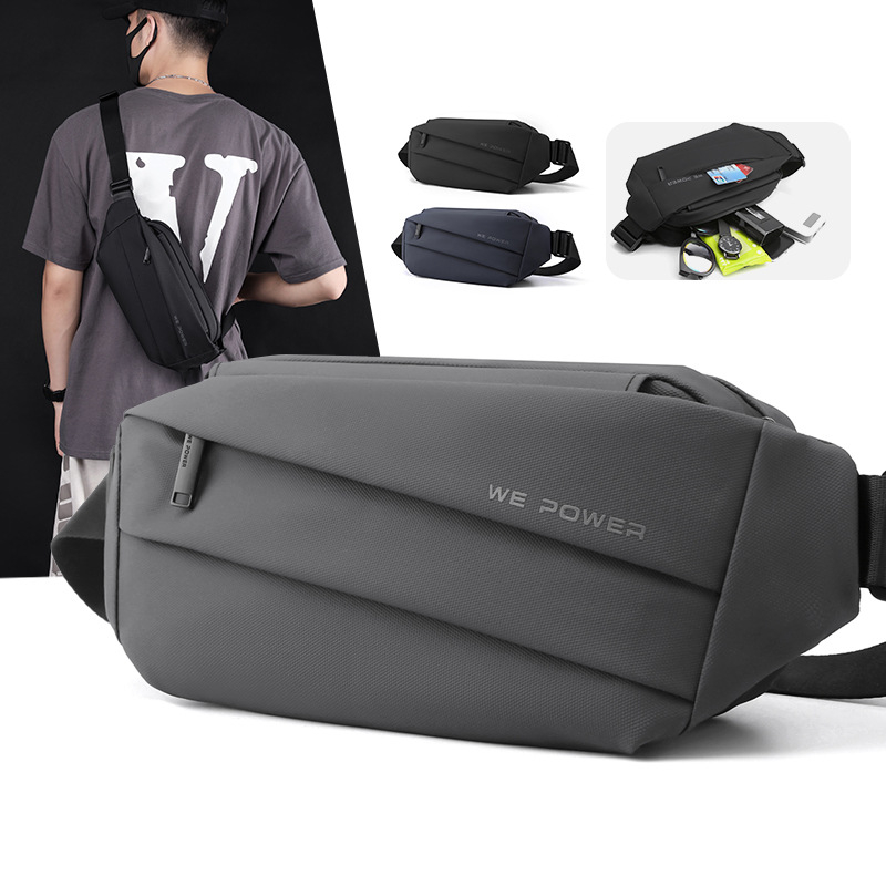 1233 Men's New Fashion Versatile Waterproof Cross-Body Bag Outdoor Sports Waist Bag
