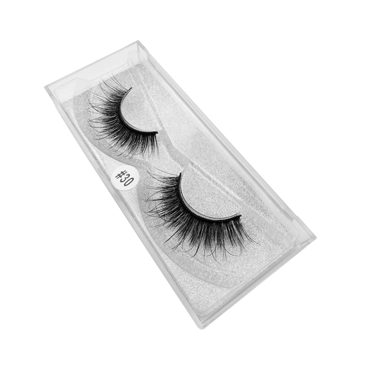 3D Mink Eyelashes Fake Eyelashes Natural Layered Effect Reusable Make Up False Eyelashes 1 Pair/box