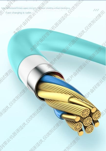 Silicone one-to-three fast charging cable for Apple mobile phone Android type-c Huawei charging cable