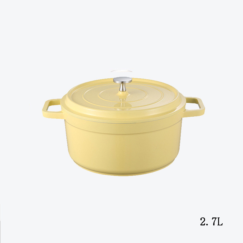 Nonstick Caliber Saucepan Pots Uncoated Frying Pan With Lid Tableware Soup Pot Enamel Gas Burner Kitchen Accessories Cookware