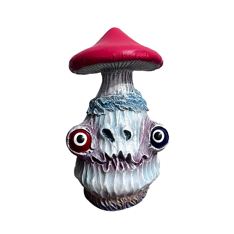 Halloween Decoration Ornaments Variant Mushroons Statue Mushroom Decor Crafts Garden Lawn Home Resin