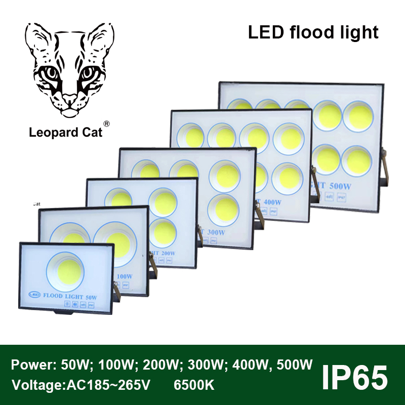 Leopard Cat LED COB Floodlight 500W  400W 300W 200W 100W 50W Flood Light Outdoor Lighting 220V Spotlight IP65 Modern Waterproof Outdoor Led Garden Lamp