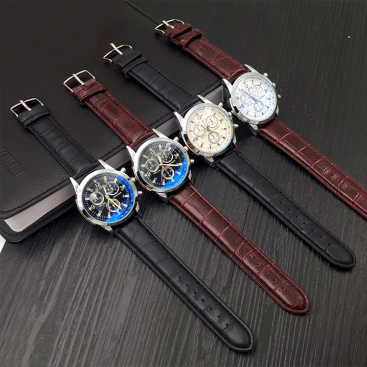 Men Watch FHD Blu-ray Colorful Glass Belt Watch