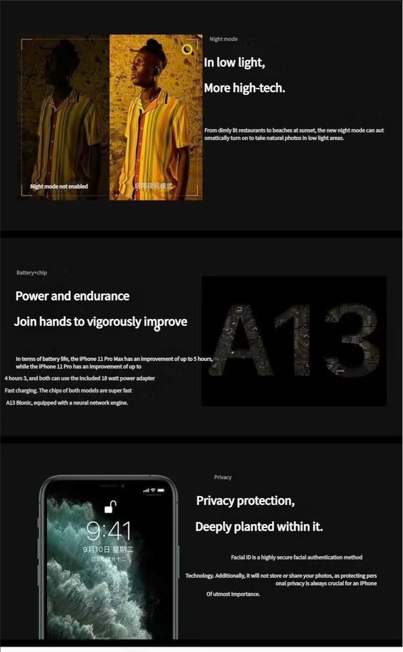 Apple iPhone 11 Pro 64GB|256GB|512GB - Refurbished and fully unlocked Limited-time special offer[Lowest Price Online]