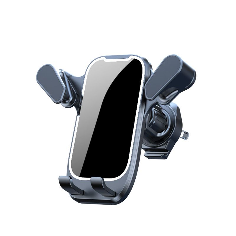 Gravity-Activated Universal Car Phone Mount with Anti-Slip Mirror Design & 360° Rotation – Vent Clip Holder for Secure Phone Navigation