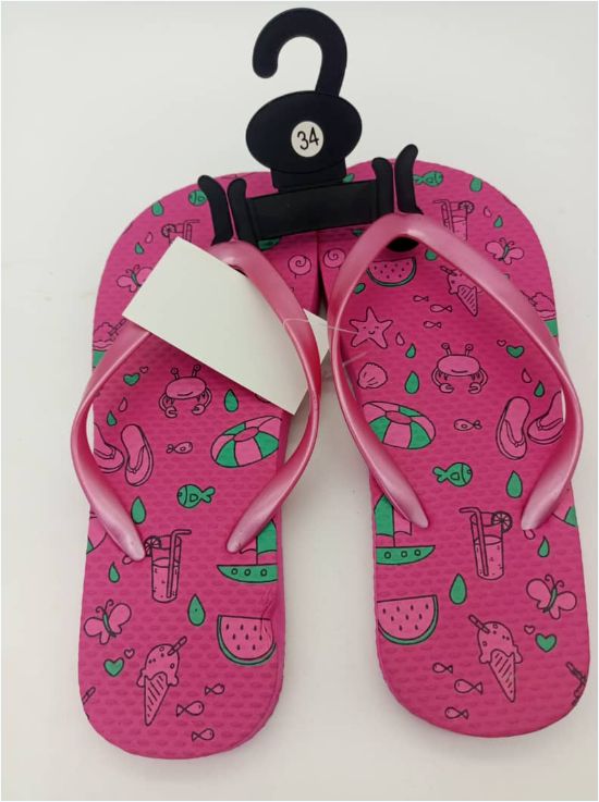 Children's Custom Logo Print PVC Flipflops Slipper- Outdoor Strand Unisex Slippers