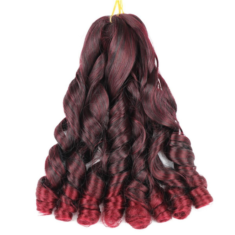 Wigs female beauty care hair dressing loose wave crochet hair braids big roll Big Waves Wig dreadlocks Big braid CRRSHOP women brown black grey wine red Chemical fiber hair 20inch 50cm long 