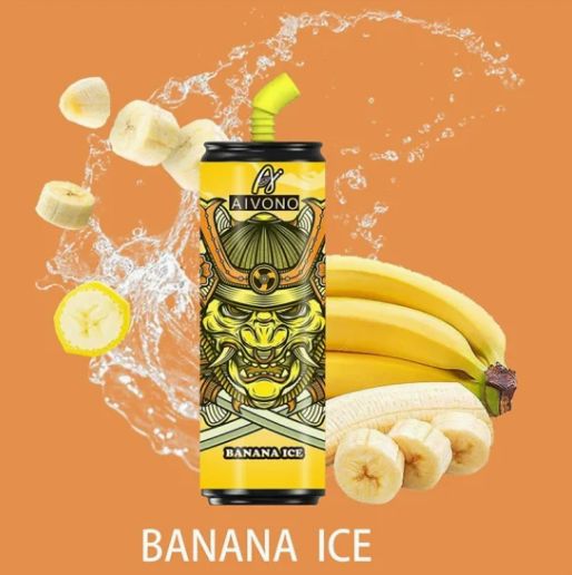 banana ice Coke can Vape 6000PUFFS (Mesh rechargeable) cool mint disposable e-cigarette