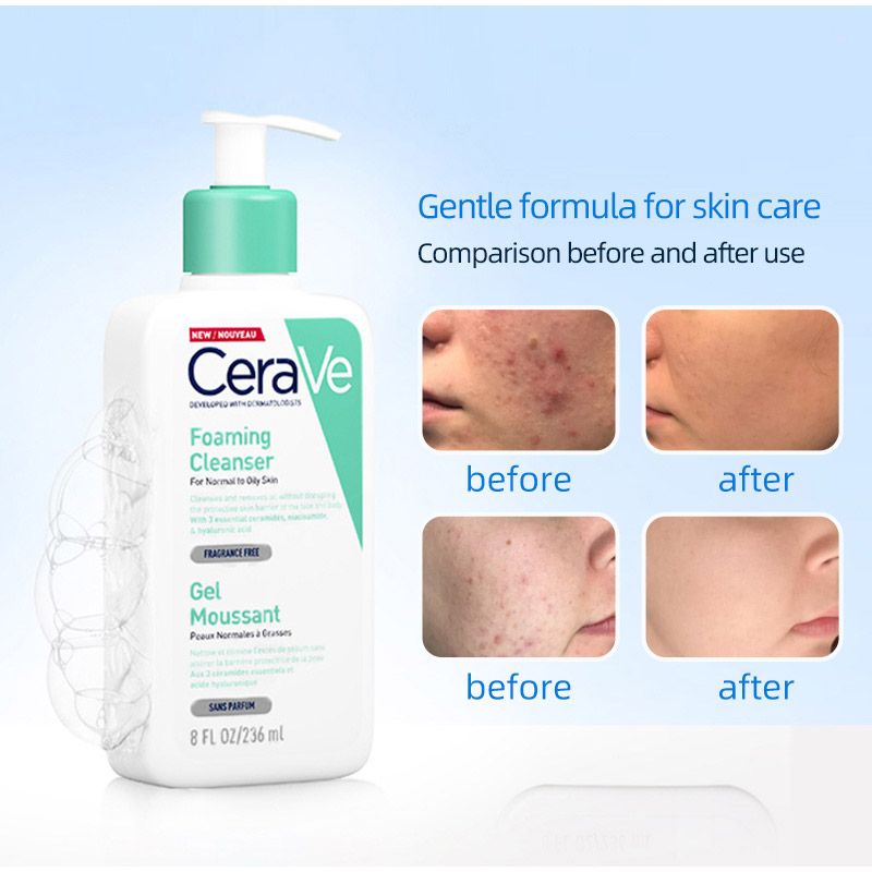 CeraVe Facial Essence Moisturizes A Alcohol Essence Emulsion Whitening Brightening Cream Facial Repair Product Eye Cream Skin Care236ml amino acid