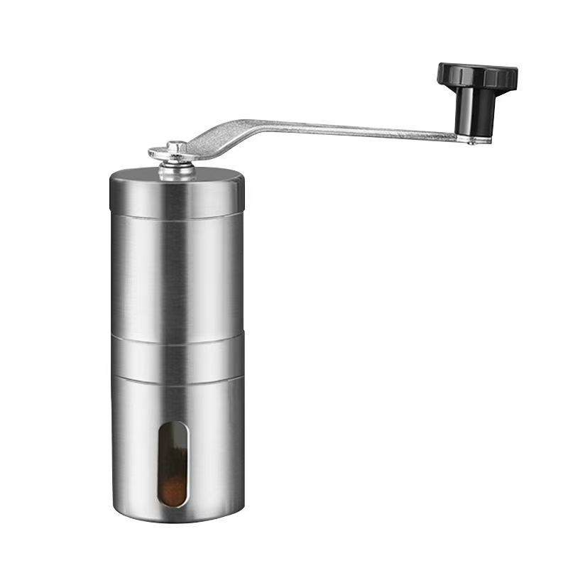 Wannilen Hand crank coffee grinder, stainless steel home small coffee bean grinder, hand pour coffee machine grinding tool