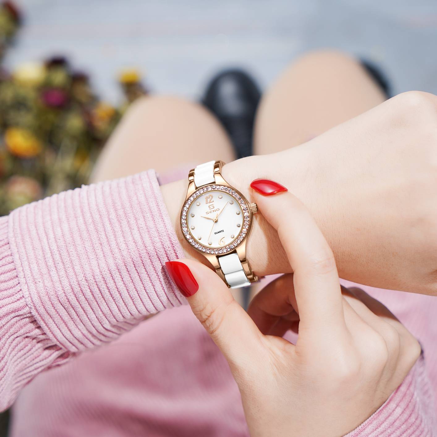 Fashion Ladies Watch Rose Gold Quartz Watch