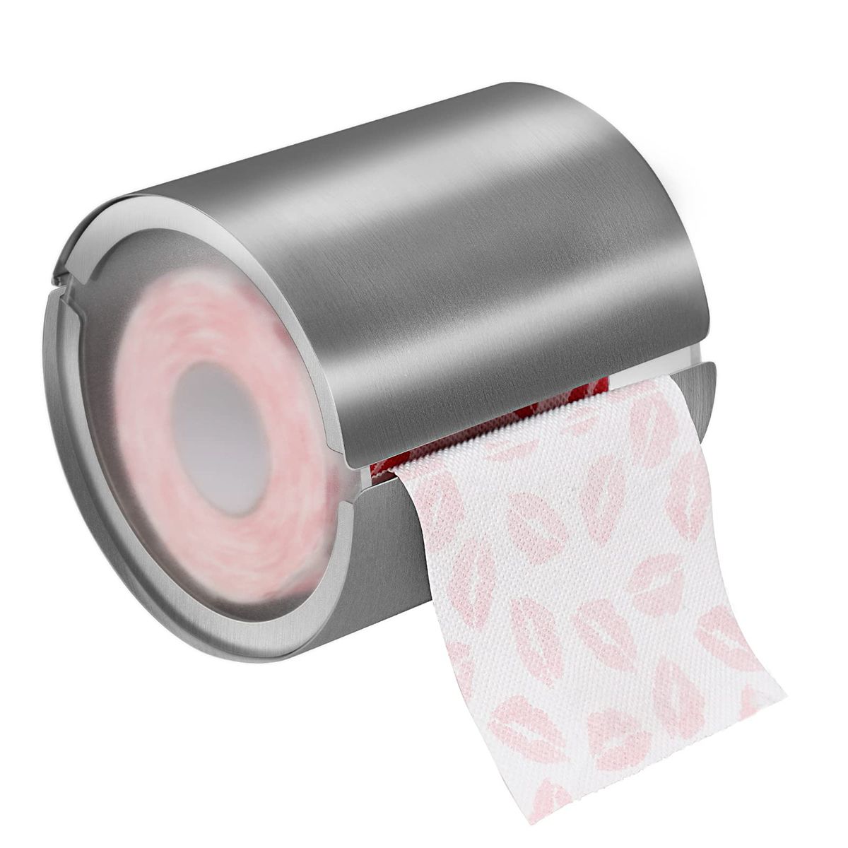 Toilet Paper Holder Upgraded Toilet Round Paper Holder Roll Box Dog Proof Toilet Paper Holder Cat Proof Toilet Paper Case Stainless Steel SUS 304 Paper Holder for Bathroom Wall Mount