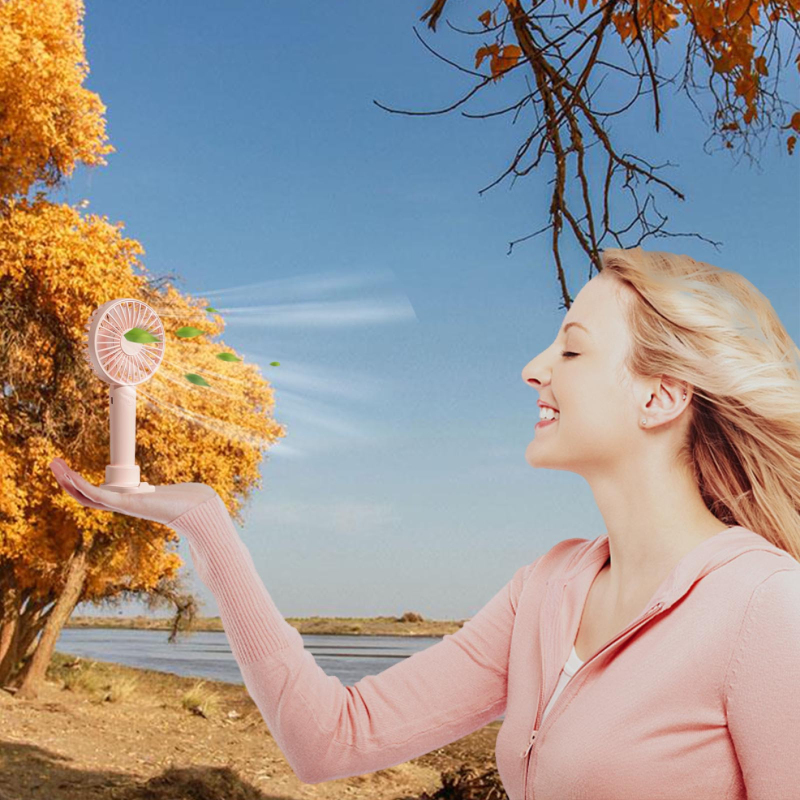 Desktop Natural Wind Mode Mini Portable Small Fan Quiet Rechargeable Office Desktop