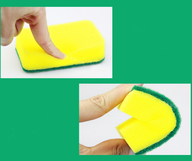 5Pcs Dish SpongeHigh Density Sponge Kitchen Cleaning Tools Washing Towels Wiping Rags Sponge Scouring Pad Microfiber 